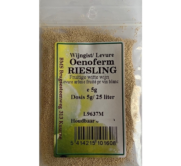 Wijngist Oenoferm Riesling- 5 gram (voor 25 liter sap)- ERBSLOH